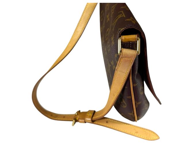Borsa a Spalla Musette Tango Corto Monogramma Louis Vuitton Marrom - vista 11