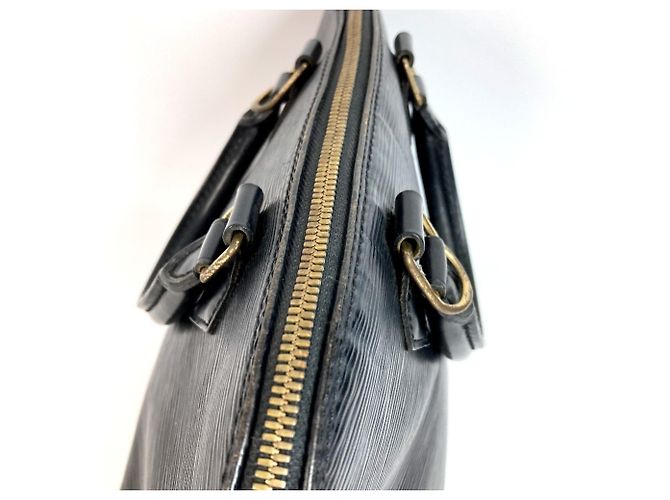 Louis Vuitton Epi Alma PM Tote Bag Schwarz - Ansicht 5