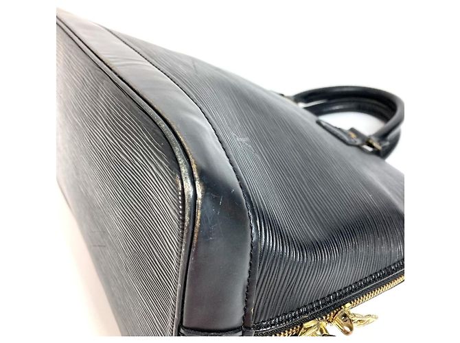 Louis Vuitton Epi Alma PM Tote Bag Schwarz - Ansicht 8