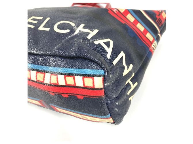 Rote Leder Schultertasche Chanel Central Station - Ansicht 6