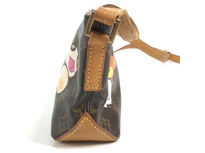 Borsa Mini Trotter Panda Monogram Louis Vuitton Marrone - vista 3