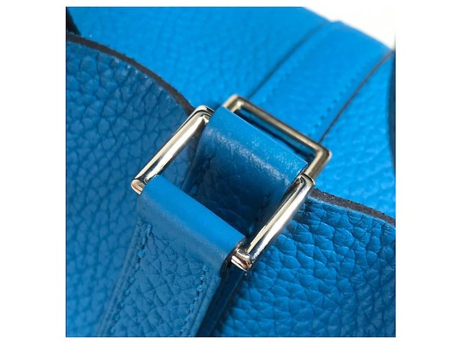 Hermès HERMES Borsa Tote Picotin Lock PM Blu - vista 15