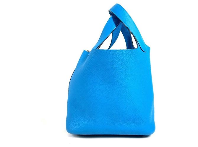Hermès HERMES Borsa Tote Picotin Lock PM Blu - vista 3
