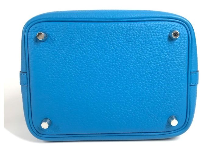 Hermès HERMES Borsa Tote Picotin Lock PM Blu - vista 5
