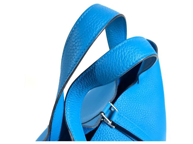 Hermès HERMES Borsa Tote Picotin Lock PM Blu - vista 8