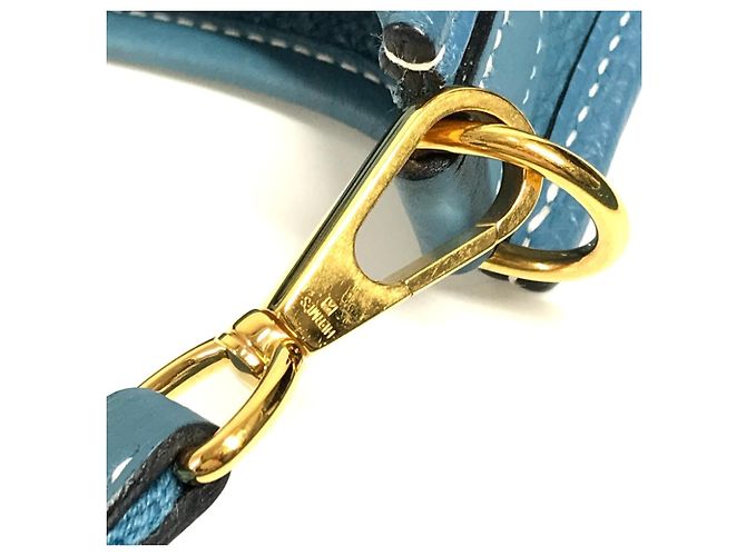 Hermès Pochette/Sacchetto a tracolla Hermes Evelyn TPM 16 in blu - vista 14
