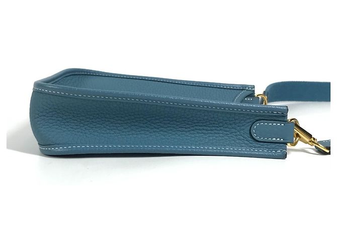 Hermès Pochette/Sacchetto a tracolla Hermes Evelyn TPM 16 in blu - vista 4