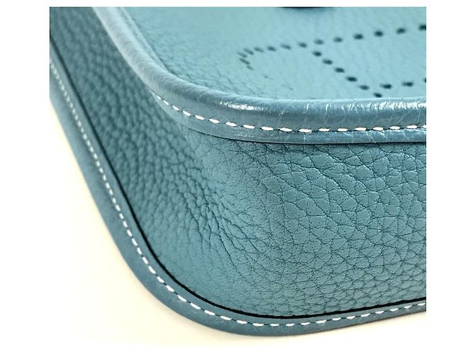 Hermès Pochette/Sacchetto a tracolla Hermes Evelyn TPM 16 in blu - vista 7
