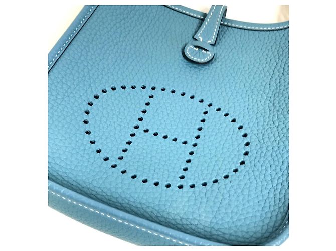 Hermès Pochette/Sacchetto a tracolla Hermes Evelyn TPM 16 in blu - vista 8