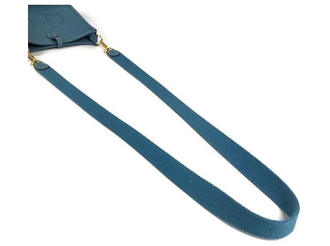 Hermès Pochette/Sacchetto a tracolla Hermes Evelyn TPM 16 in blu - vista 9