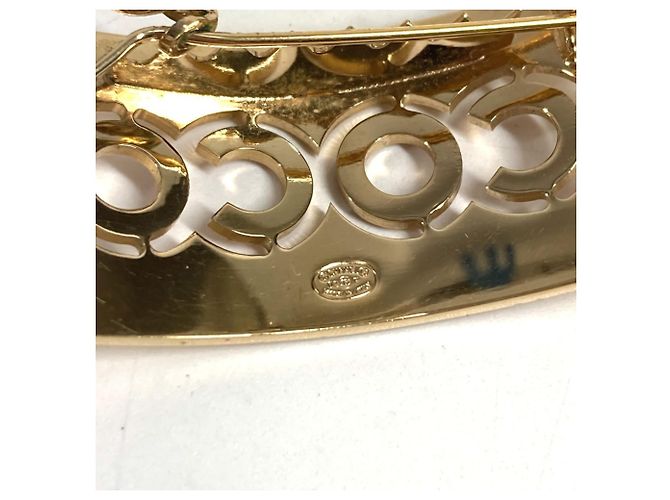 Fermaglio per capelli con strass logo Coco 02P di Chanel Rosa D'oro - vista 6