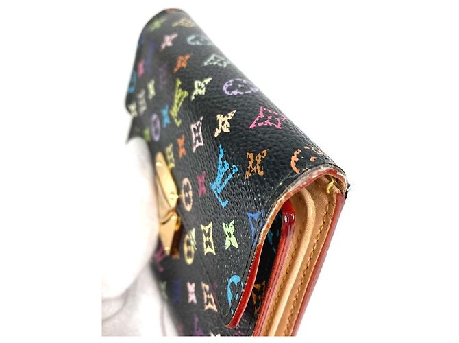 Louis Vuitton Monogram Multicolore Portefeuille Koala Compact Wallet Black Multiple colors - view 10