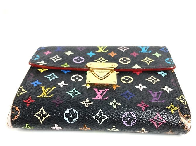 Louis Vuitton Monogram Multicolore Portefeuille Koala Compact Wallet Black Multiple colors - view 2