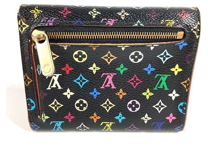 Louis Vuitton Monogram Multicolore Portefeuille Koala Compact Wallet Black Multiple colors - view 3
