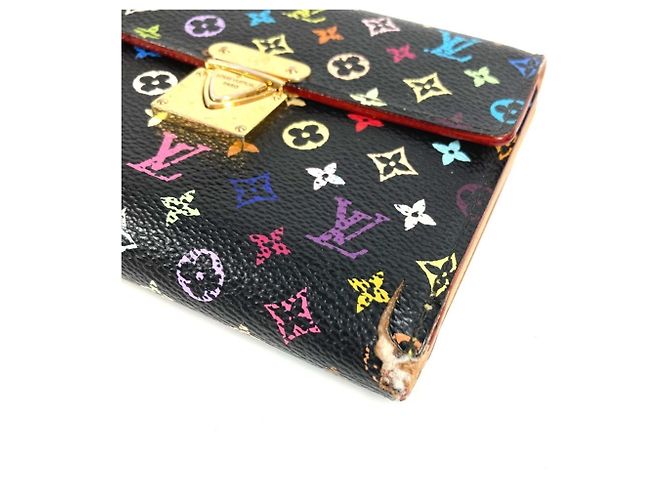 Louis Vuitton Monogram Multicolore Portefeuille Koala Compact Wallet Black Multiple colors - view 4