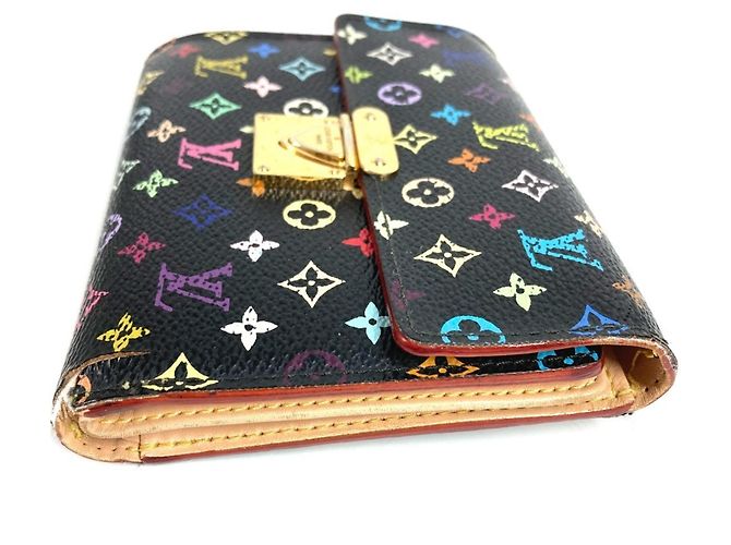 Louis Vuitton Monogram Multicolore Portefeuille Koala Compact Wallet Black Multiple colors - view 5