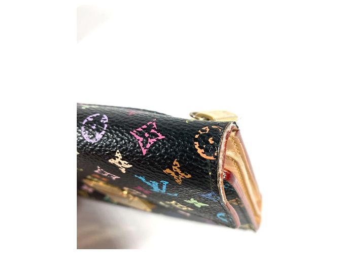 Louis Vuitton Monogram Multicolore Portefeuille Koala Compact Wallet Black Multiple colors - view 6