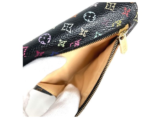 Louis Vuitton Monogram Multicolore Portefeuille Koala Compact Wallet Black Multiple colors - view 8