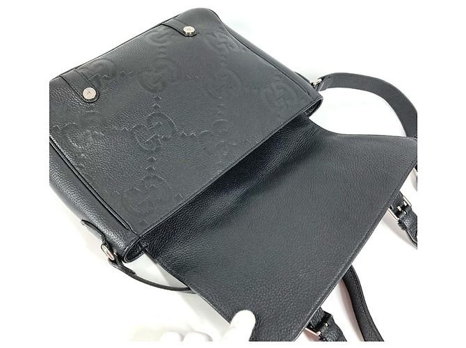 Borsa a tracolla media Jumbo GG di Gucci Nero - vista 11