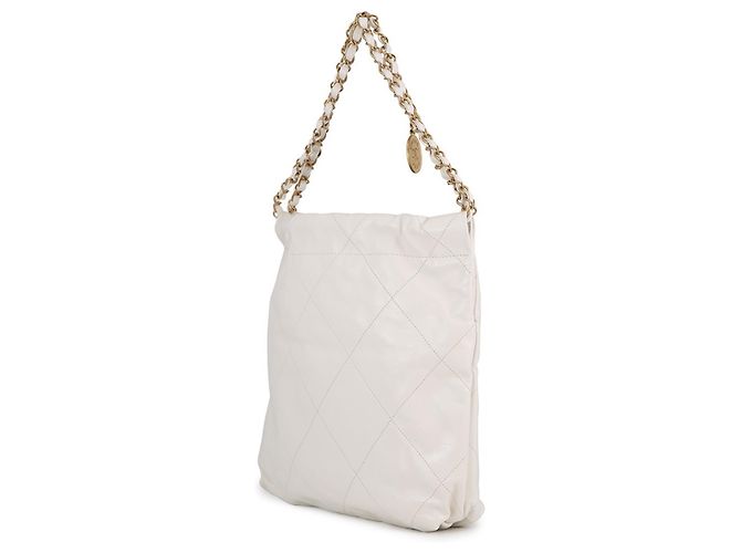 Chanel 22 Matelassé Piccola Borsa Bianco - vista 2