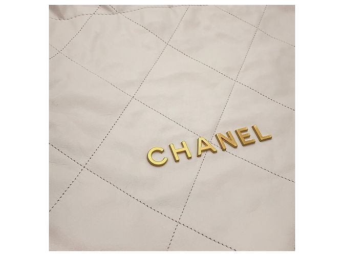 Chanel 22 Matelassé Piccola Borsa Bianco - vista 7