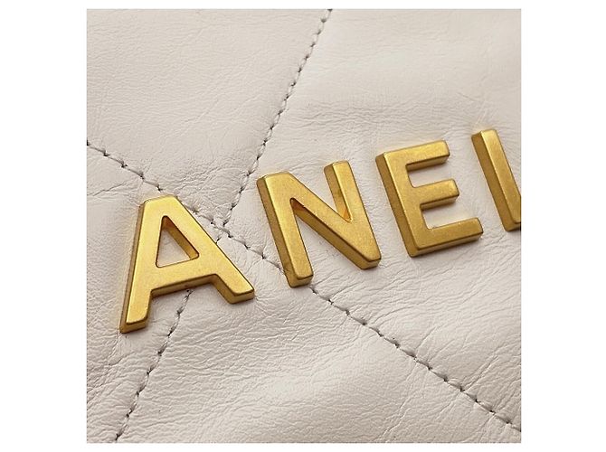 Chanel 22 Matelassé Piccola Borsa Bianco - vista 8