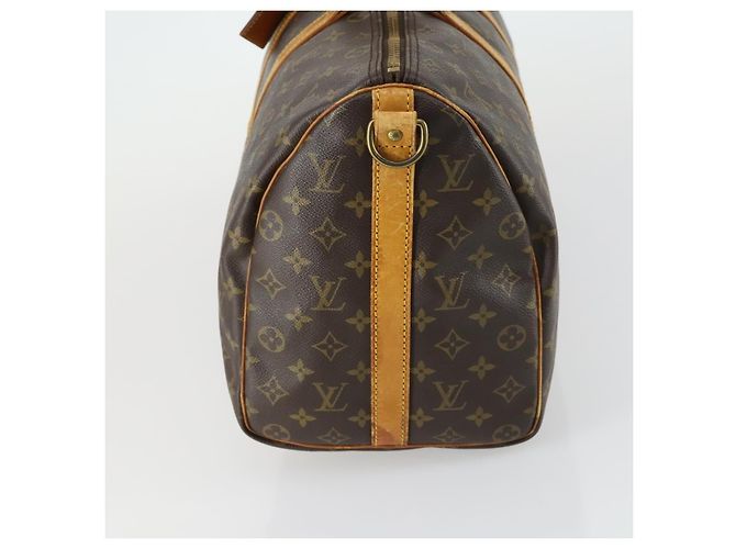 Louis Vuitton Keepall Bandouliere Monogram Canvas 45 Marrone - vista 3