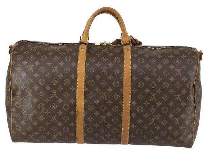 Louis Vuitton Keepall Bandouliere Monogram Canvas 60 Marrone - vista 2