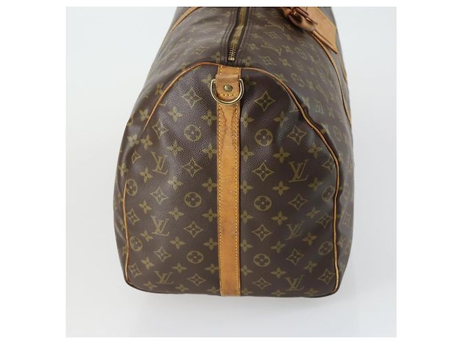 Louis Vuitton Keepall Bandouliere Monogram Canvas 60 Marrone - vista 4
