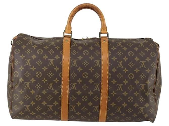 Louis Vuitton Keepall Monogram Canvas 50 Marrone - vista 2