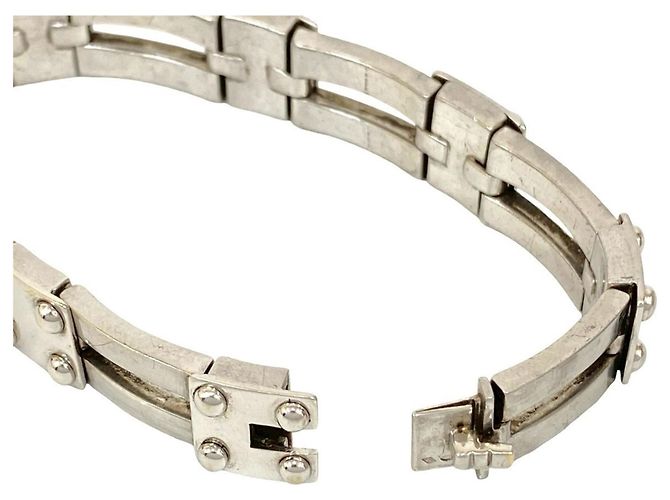 Hermès Bracciale charm motivo Gate HERMES Argento - vista 4