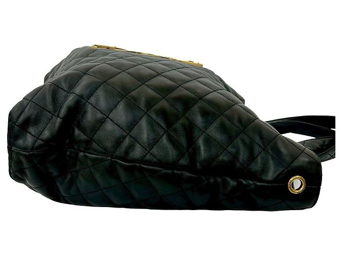 Quilted Leder Tote Bag von Saint Laurent Schwarz - Ansicht 6