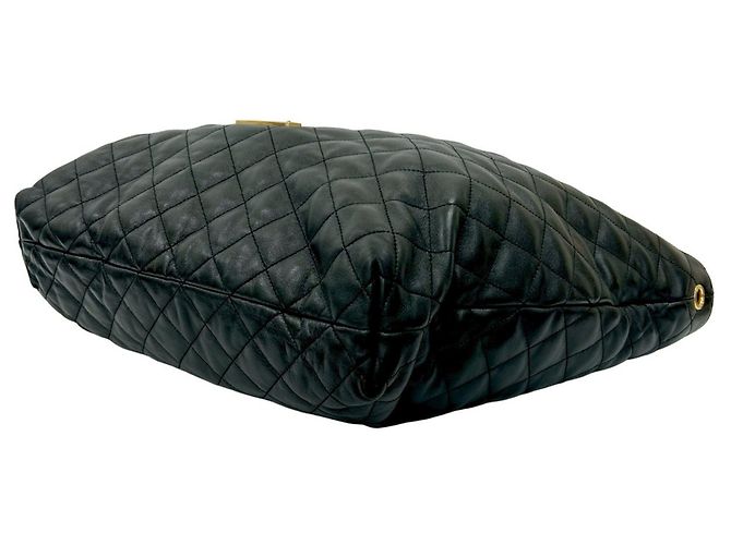 Quilted Leder Tote Bag von Saint Laurent Schwarz - Ansicht 8