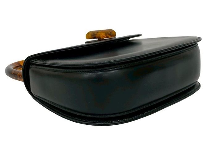 Bolsa de couro de bezerro Old Turnlock da Gucci Preto - vista 7