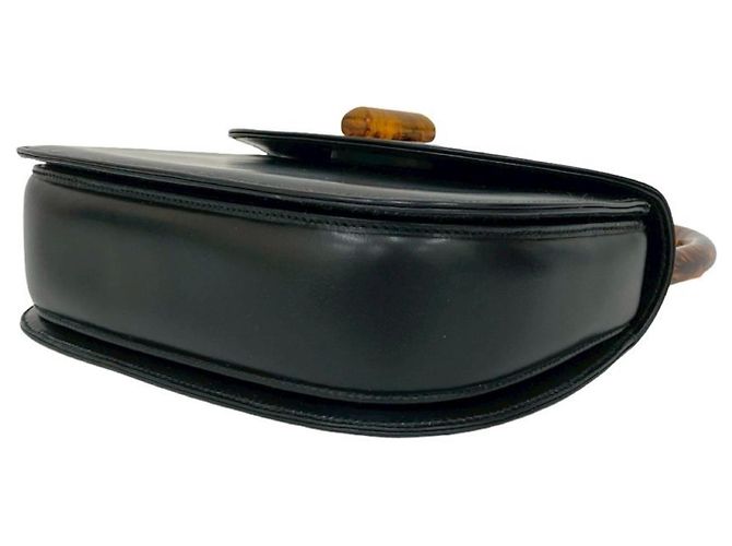 Bolsa de couro de bezerro Old Turnlock da Gucci Preto - vista 8