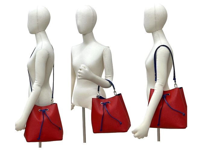 Néonoé Borsa a mano/spalla Louis Vuitton NeoNoe MM in pelle Epi Rosso Blu - vista 2