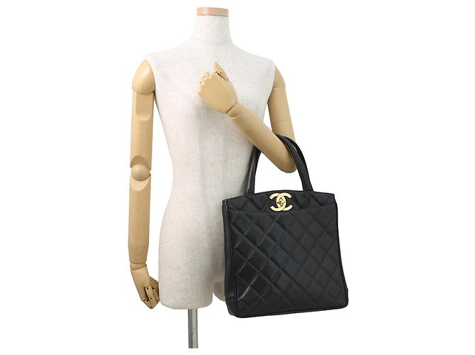 Timeless Borsa Tote Matelassé Chanel Nero - vista 4