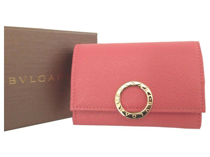 Bulgari Monedero de cuero rosa Bvlgari - vista 2