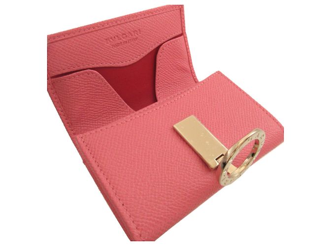 Bulgari Monedero de cuero rosa Bvlgari - vista 4
