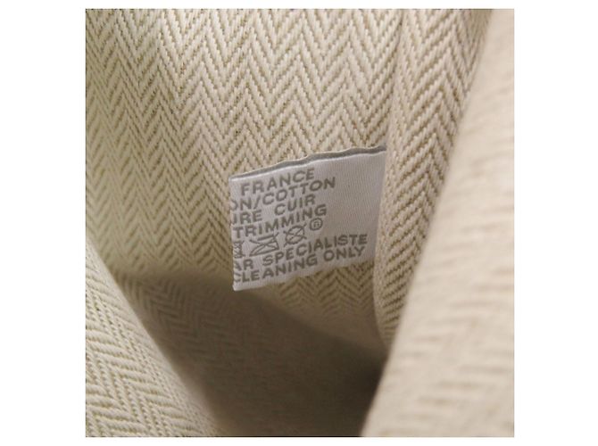 Pochette Piatta Petit Duc GM in Cotone Blu Hermès - vista 6