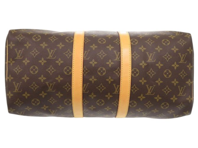 Borsa Boston Keepall 45 Monogram Louis Vuitton Marrone Monogramma - vista 3