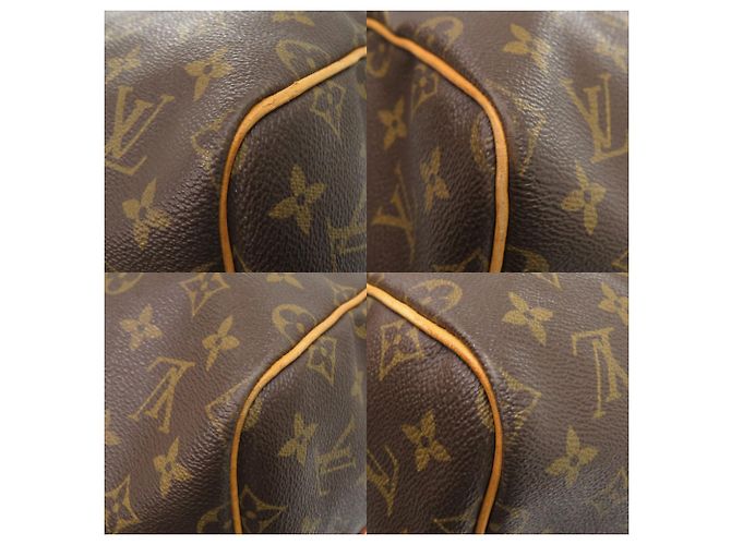 Borsa Boston Monogram Keepall Bandoulière 55 Louis Vuitton Marrone Monogramma - vista 4