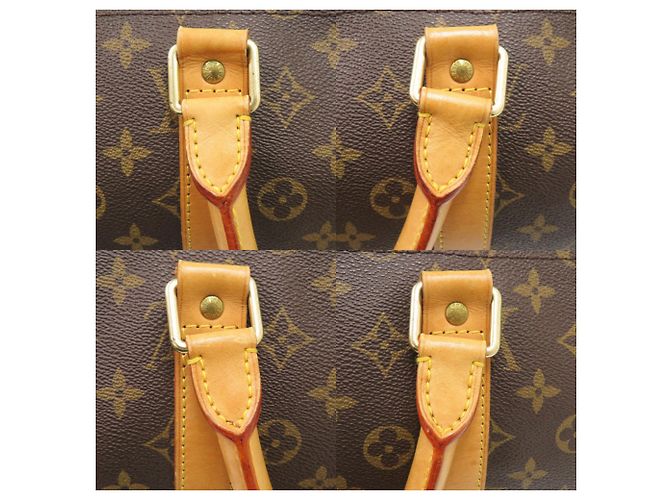 Borsa Boston Monogram Keepall Bandoulière 55 Louis Vuitton Marrone Monogramma - vista 7