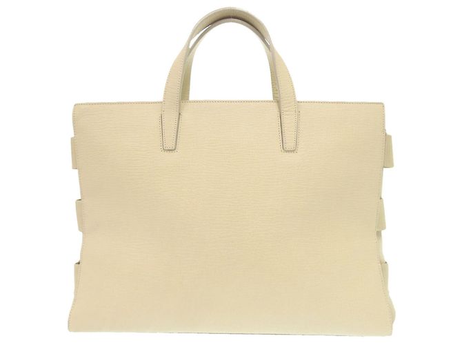 Loewe Logo Leder Tasche in Elfenbein Roh - Ansicht 3