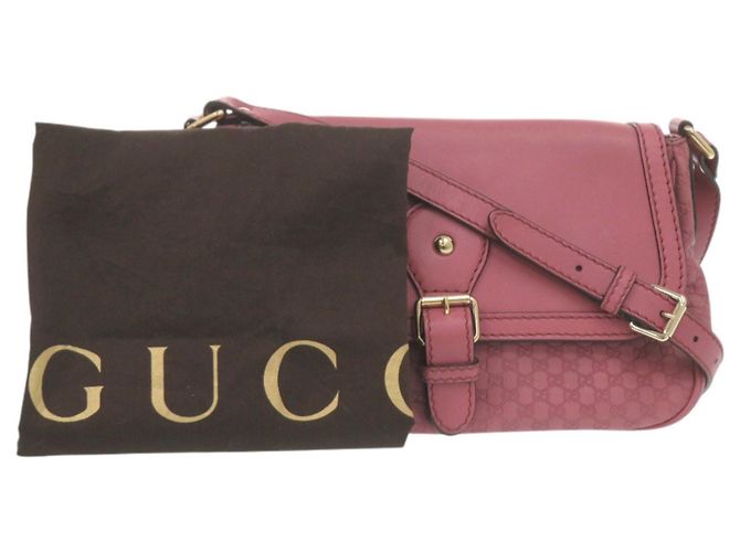 Borsa a Spalla in Pelle Micro Guccissima Sukey di Gucci Rosa - vista 2