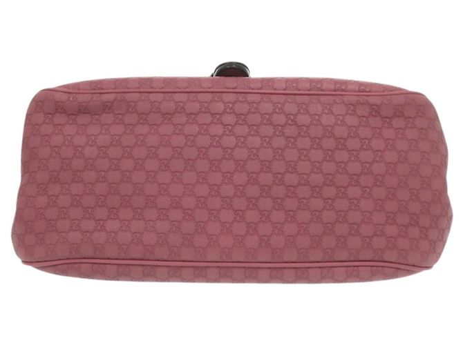 Borsa a Spalla in Pelle Micro Guccissima Sukey di Gucci Rosa - vista 5