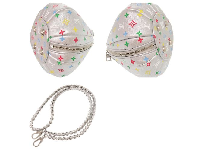 Borsa a mano Louis Vuitton x Yayoi Kusama a forma di zucca Argento Multicolore - vista 10