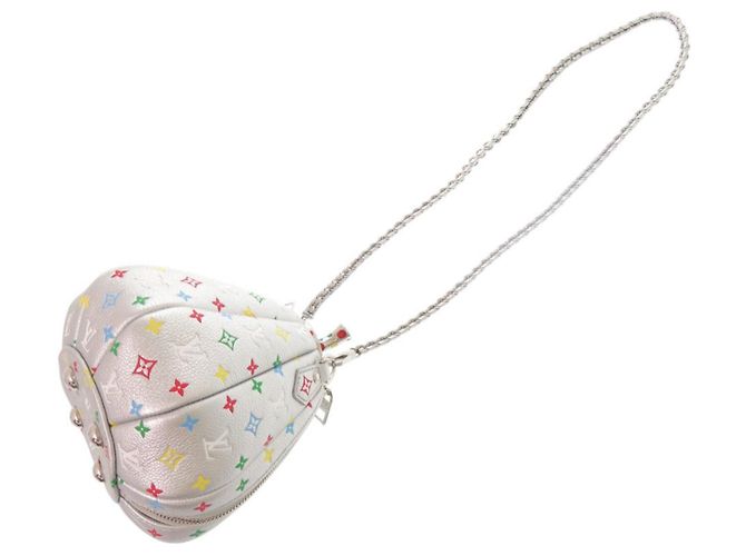 Borsa a mano Louis Vuitton x Yayoi Kusama a forma di zucca Argento Multicolore - vista 5