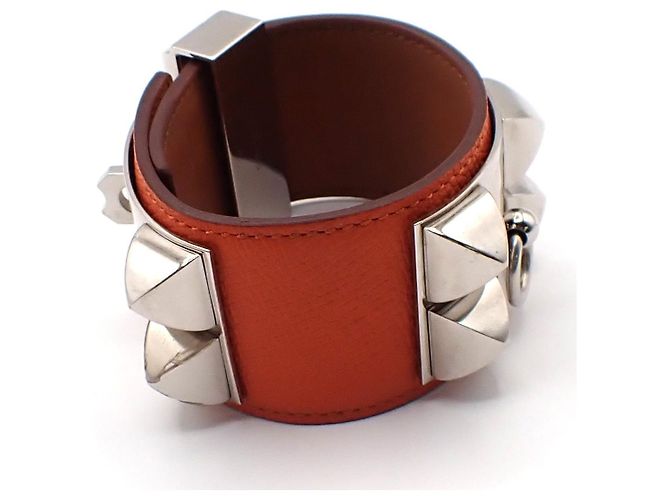 Hermès Hermes Collier de Chien Leder Orange - Ansicht 2