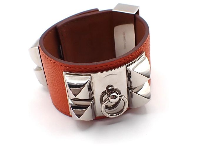 Hermès Hermes Collier de Chien Leder Orange - Ansicht 3
